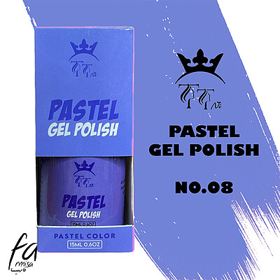 لاک ژل تی تی نی (TTNI) مدل PASTEL شماره 08