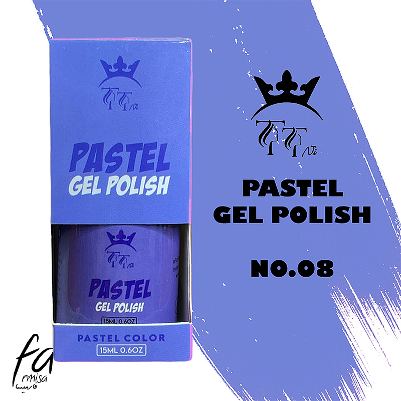 لاک ژل تی تی نی (TTNI) مدل PASTEL شماره 08