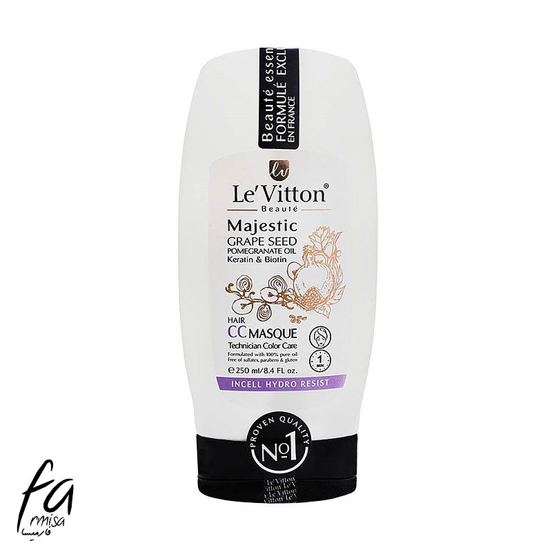 ماسک مو انار و انگور لویتون (LeVitton) مدل CC MASQUE حجم 250 میل