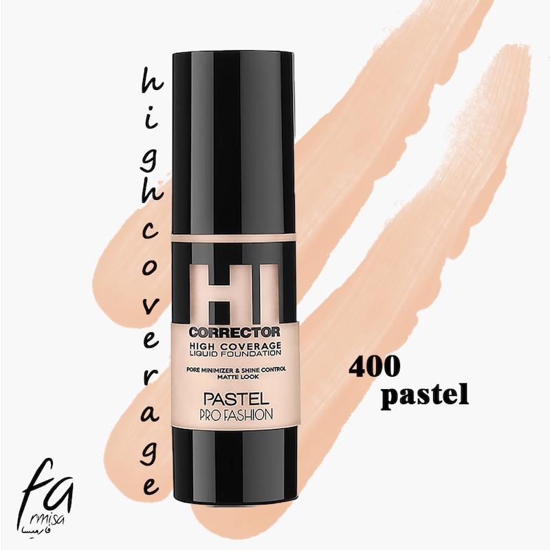 کرم پودر پاستل (Pastel) مدل (High Coverage) شماره 400