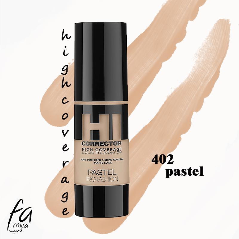 کرم پودر پاستل (Pastel) مدل (High Coverage) شماره 402