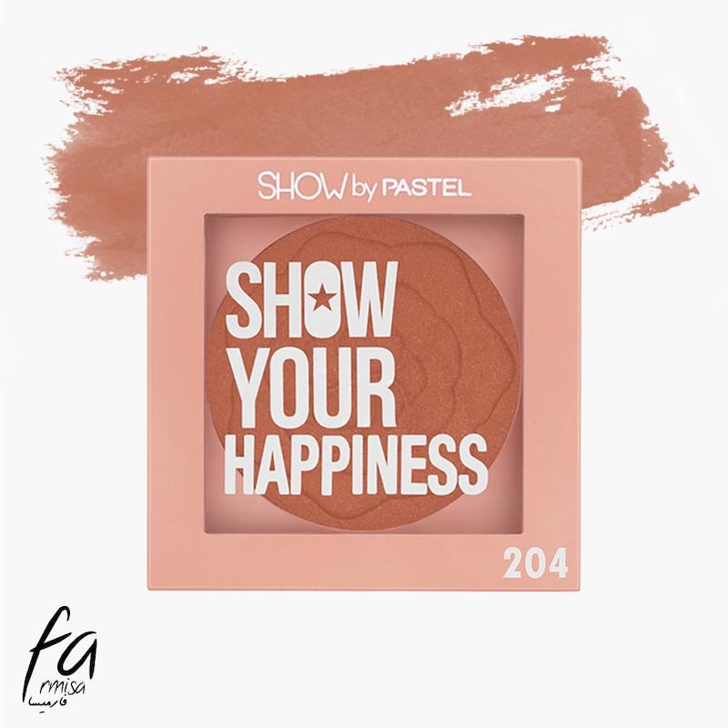 رژگونه پاستل (Pastel) مدل HAPPINESS شماره 204