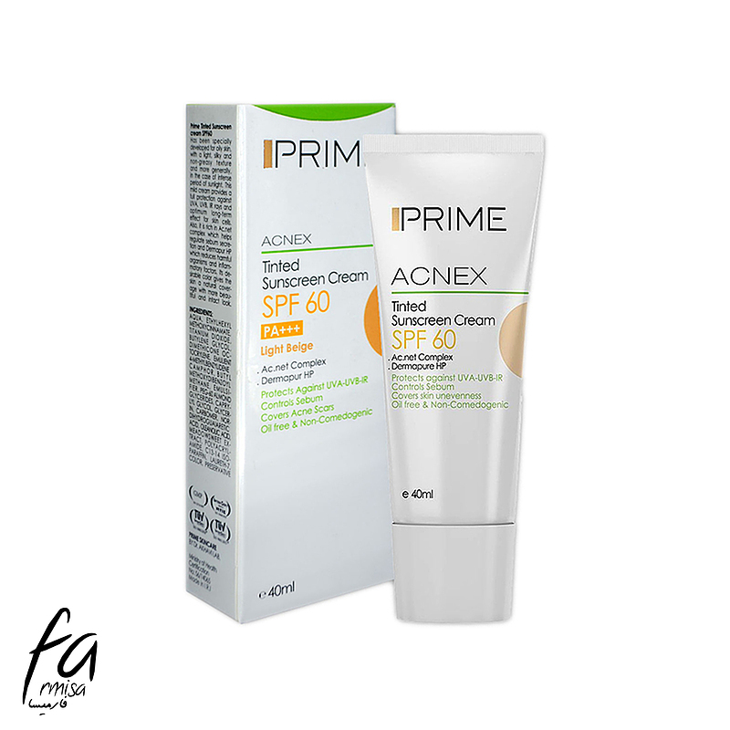 ضدآفتاب رنگی پرایم (PRIME) مدل SPF60 رنگ لایت بژ (LIGHT BEIGE)