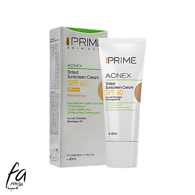 ضدآفتاب رنگی پرایم (PRIME) مدل SPF60 رنگ بژ  (BEIGE)