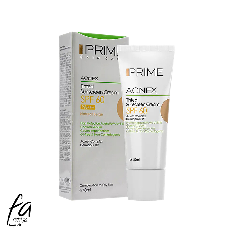 ضدآفتاب رنگی پرایم (PRIME) مدل SPF60 رنگ بژ  (BEIGE)