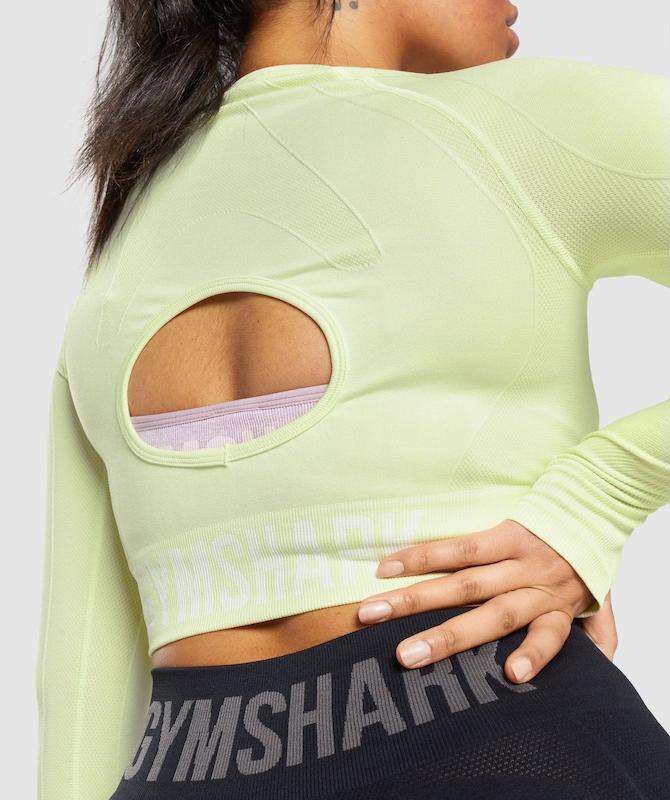 کراپ با نیمتنه آستین دار جیمشارک gymshark کد 3129