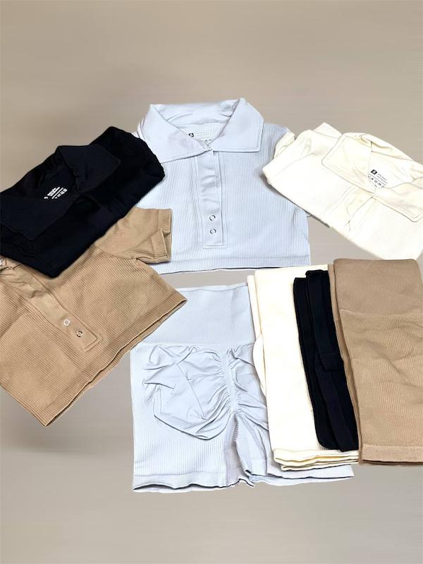 ست نیمتنه یقه خرگوشی و شلوارک کبریتی کد ۴۰۷۳