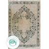 فرش ماشینی 700 شانه کد 71205 نسکافه ای سبز فرش سیزان