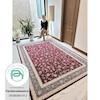 فرش ماشینی 1200 شانه ابریشم گونه رستا کد 12820 لاکی