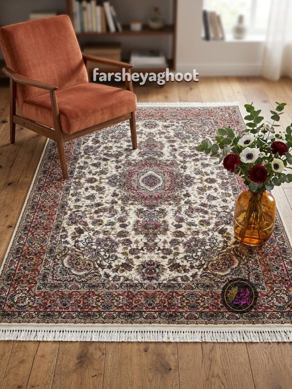 فرش ماشینی زرین 700 شانه کلاسیک نوین فر کرم