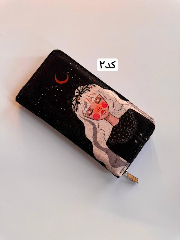 کیف پول پالتویی چاپی