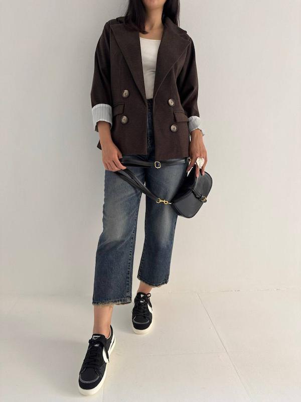 کت ۴ دکمه آستین zara