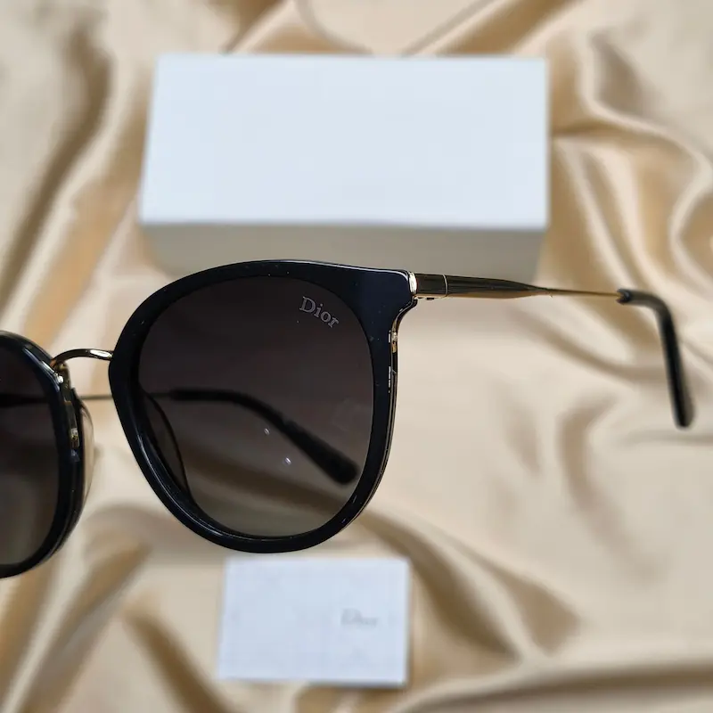 ⭐ عینک آفتابی زنانه دیور 1003 DIOR رنگ مشکی