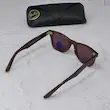 ⭐ ریبن ویفرر 2140 سایز 50 عدسی شیشه پلاریزه آنتی رفلکس RAYBAN WAYFARER رنگ قهوه ای (فول پک)