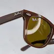 ⭐ ریبن ویفرر 2140 سایز 50 عدسی شیشه پلاریزه آنتی رفلکس RAYBAN WAYFARER رنگ قهوه ای (فول پک)