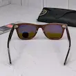 ⭐ ریبن ویفرر 2140 سایز 50 عدسی شیشه پلاریزه آنتی رفلکس RAYBAN WAYFARER رنگ قهوه ای (فول پک)