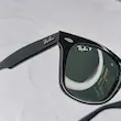 ⭐ ریبن ویفرر 2140 سایز 52 عدسی شیشه پلاریزه آنتی رفلکس RAYBAN WAYFARER رنگ مشکی  (فول پک)