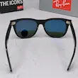 ⭐ ریبن ویفرر 2140 سایز 54 عدسی شیشه پلاریزه آنتی رفلکس RAYBAN WAYFARER رنگ مشکی سبز (فول پک)