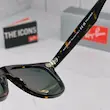⭐ ریبن ویفرر 2140 سایز 54 عدسی شیشه پلاریزه آنتی رفلکس RAYBAN WAYFARER رنگ هاوانا عدسی سبز (فول پک)