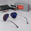 عینک آفتابی ریبن خلبانی شیشه آنتی رفلکس 3026 RAYBAN فول پک