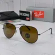 عینک آفتابی ریبن خلبانی شیشه آنتی رفلکس 3026 RAYBAN فول پک