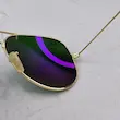 عینک آفتابی ریبن خلبانی شیشه آنتی رفلکس 3026 RAYBAN فول پک