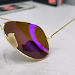عینک آفتابی ریبن خلبانی شیشه آنتی رفلکس 3025 RAYBAN فول پک