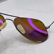 عینک آفتابی ریبن خلبانی شیشه آنتی رفلکس 3025 RAYBAN فول پک