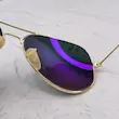 عینک آفتابی ریبن خلبانی شیشه آنتی رفلکس 3025 RAYBAN فول پک