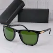 عینک آفتابی پرسول شیشه آنتی رفلکس (فول پک) مشکی شیشه سبز 3111 PERSOL 