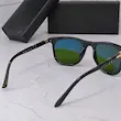 عینک آفتابی پرسول شیشه آنتی رفلکس (فول پک) مشکی شیشه سبز 3111 PERSOL 