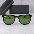 عینک آفتابی پرسول شیشه آنتی رفلکس (فول پک) مشکی شیشه سبز 3111 PERSOL 