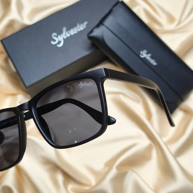 ⭐عینک مردانه سیلوستر SYLVESTER SY06  مشکی(با پک اصلی)