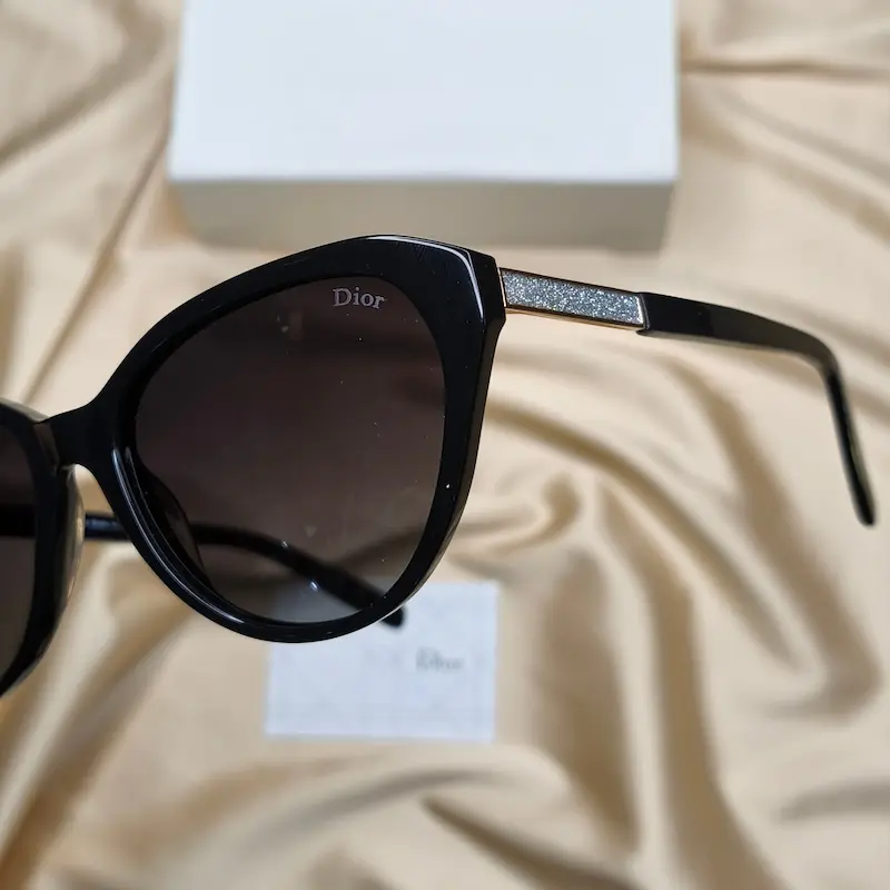 ⭐ عینک آفتابی زنانه دیور 1028 DIOR مشکی (بدون پک اصلی)