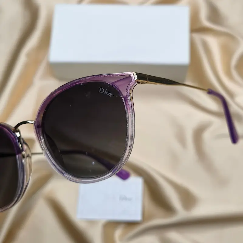 ⭐ عینک آفتابی زنانه دیور 1003 DIOR رنگ بنفش