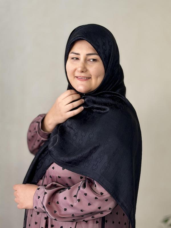 روسری مشکی ابریشم ایرانی