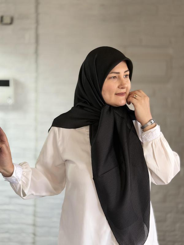 روسری مشکی کریستال