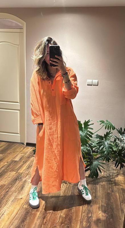 پيراهن زنانه آستين بلند نخي