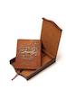 جعبه رباعیات خیام 5 زبانه رحلی چرم-کد 203355