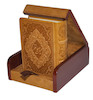 جعبه حافظ 1/16قاب چوبی رویه چرمی-کد 203343