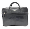 کيف اداري کروکوديلي حصيري مشکي کد 207608