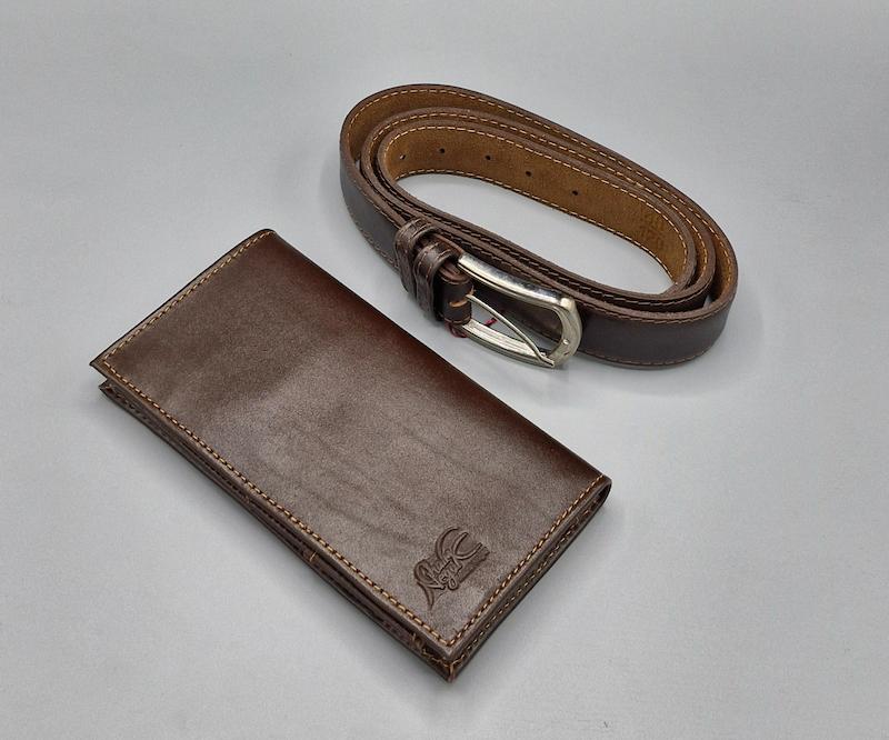 ست هدیه مردانه کیف کتی و کمربند کد 101143