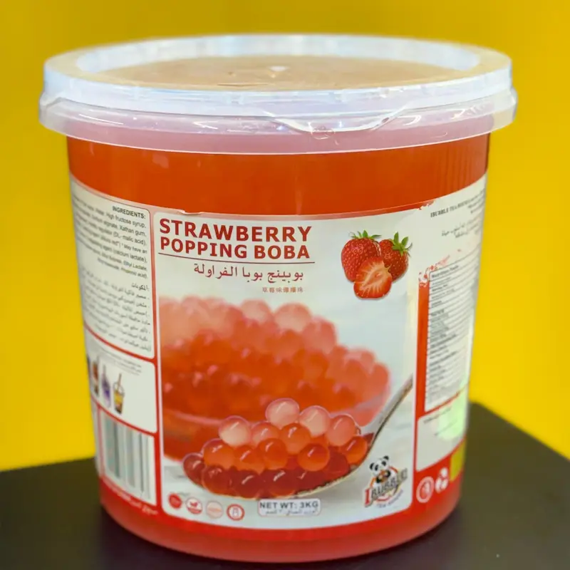 پاپینگ بوبا خاویار توت فرنگی  i bubble