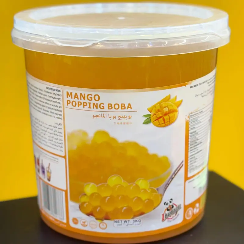 بوبا پاپینگ خاویار میوه ای  انبه i bubble