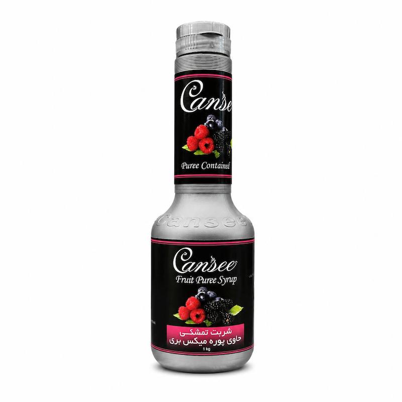 شربت تزئینی حاوی پوره میکس بری  cansee