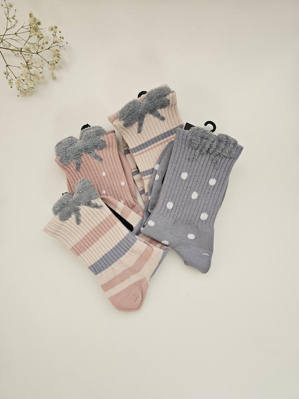 جوراب ساق بلند پاپیون دار