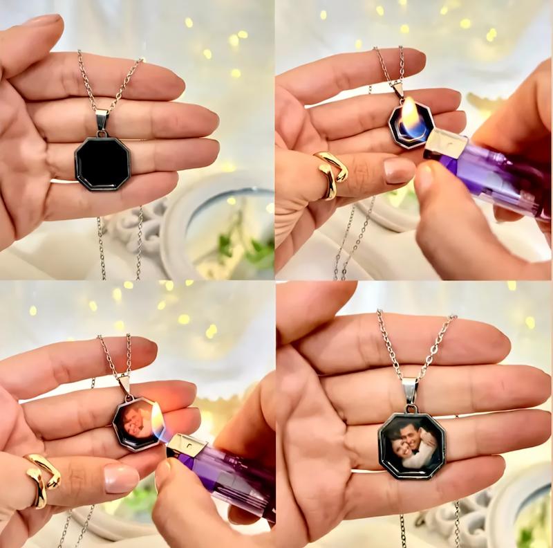 گردنبند حرارتی مخفی با عکس دلخواه