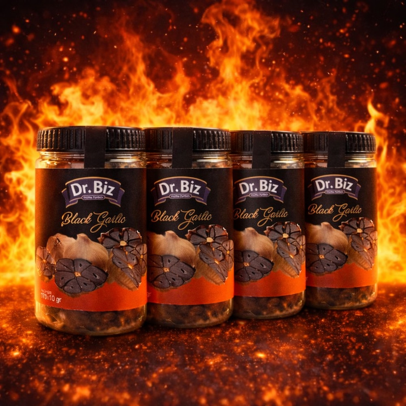 پک ۴ عددی سیر سیاه دکتر بیز | تقویت سیستم ایمنی و سم‌زدایی بدن