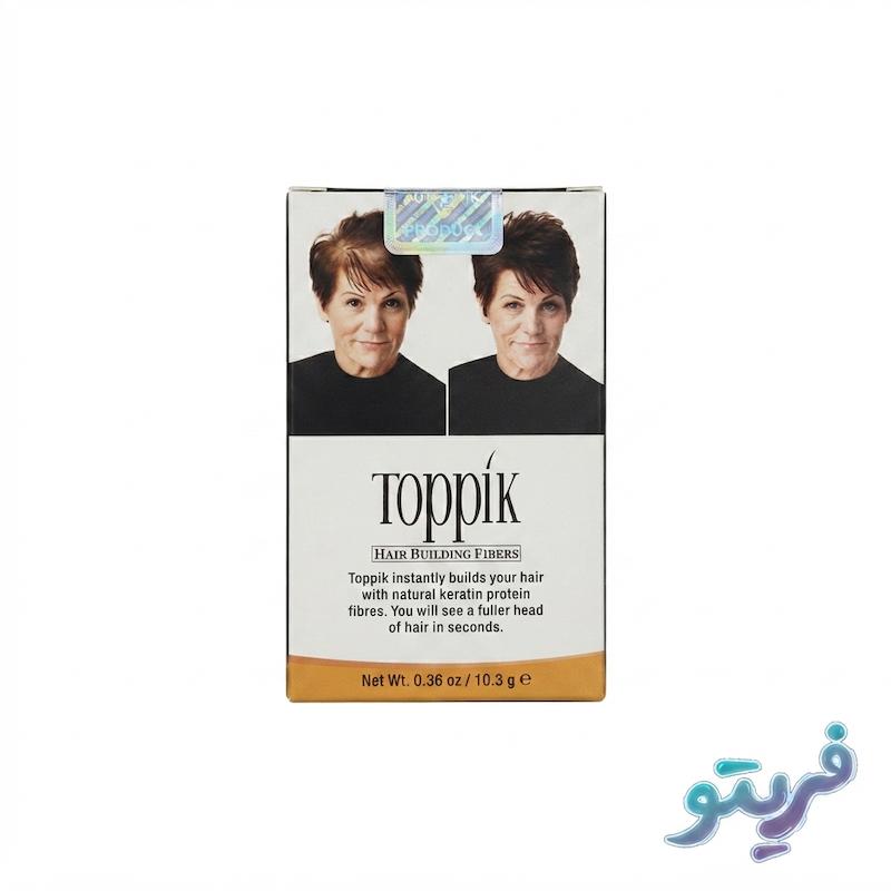 پودر پرپشت کننده مو تاپیک FIBER جوگندمی ۱۰.۳ گرم