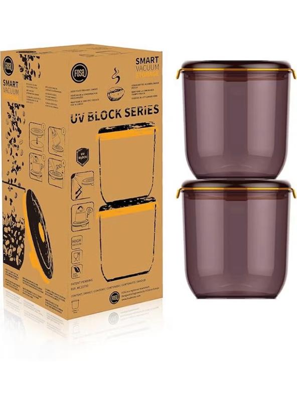 ظرف نگهداری وکیوم FOSA UV Block مدل ۱۳۵۰ میلی‌لیتر | پک ۲ عددی